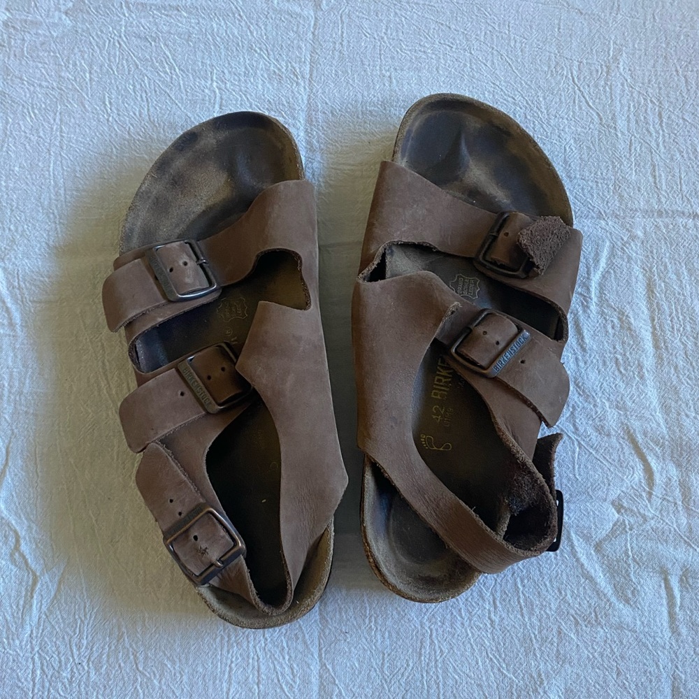 Birkenstock Leather Arizona Sandals Size 42